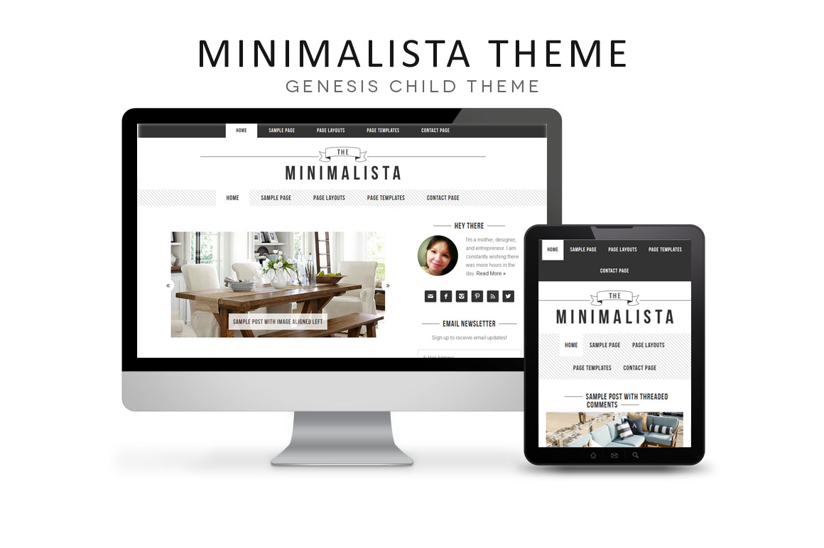minimalista genesis child theme wordpress