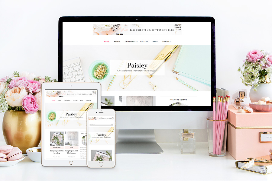 classic chic website template