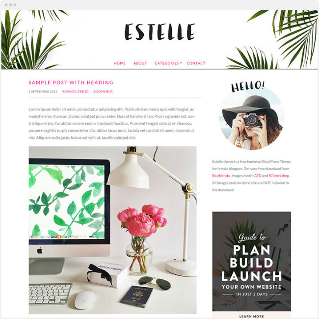 Estelle Free WordPress Theme