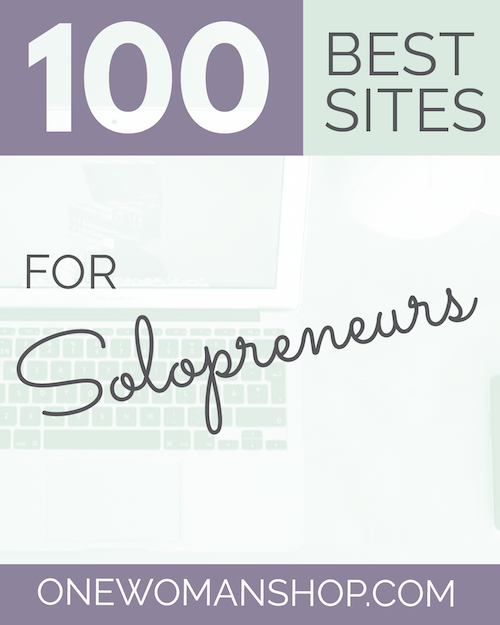 Welcome to the fourth edition of the 100 Best Sites for Solopreneurs from One Woman Shop!